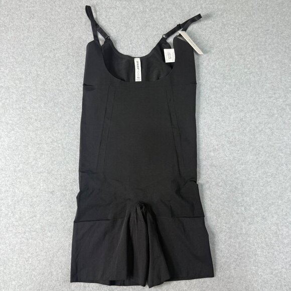 Spanx Women’s Shapewear Seamless Slimming Bodysuit Black Large Adjustable Straps - Picture 1 of 5